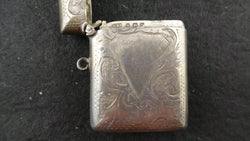Antique Birmingham Silver Hallmarked Vesta Case | Antique & Vintage | Moonee Ponds Antiques | Australia Wide Delivery