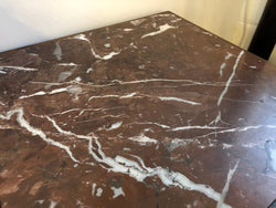 Henry II Style Walnut Inset Marble Top Single Bedside | Antique & Vintage | Moonee Ponds Antiques | Australia Wide Delivery