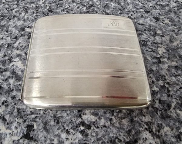 Art Deco Sterling Silver card case. In good condition please view photos as they help form part of the description.