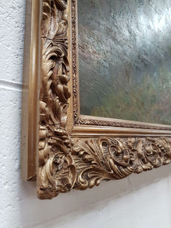 Large Signed Oil Painting On Canvas | Antique & Vintage | Moonee Ponds Antiques | Australia Wide Delivery