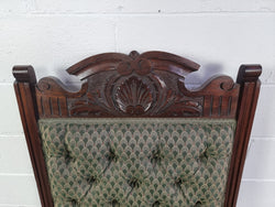 Pair of Edwardian Button Back Walnut Armchairs | Antique & Vintage | Moonee Ponds Antiques | Australia Wide Delivery