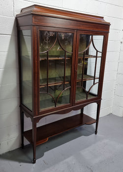 Edwardian Sheraton Revival Mahogany Display Cabinet | Antique & Vintage | Moonee Ponds Antiques | Australia Wide Delivery