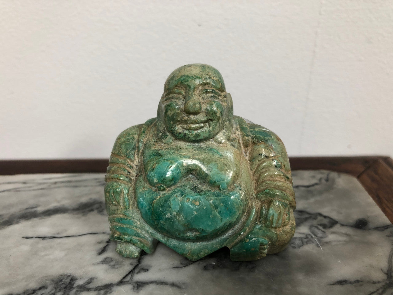 Vintage carved turquoise Buddha | Antique & Vintage | Moonee Ponds Antiques | Australia Wide Delivery