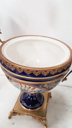 French Three-piece Sevres Style Porcelain Vase | Antique & Vintage | Moonee Ponds Antiques | Australia Wide Delivery