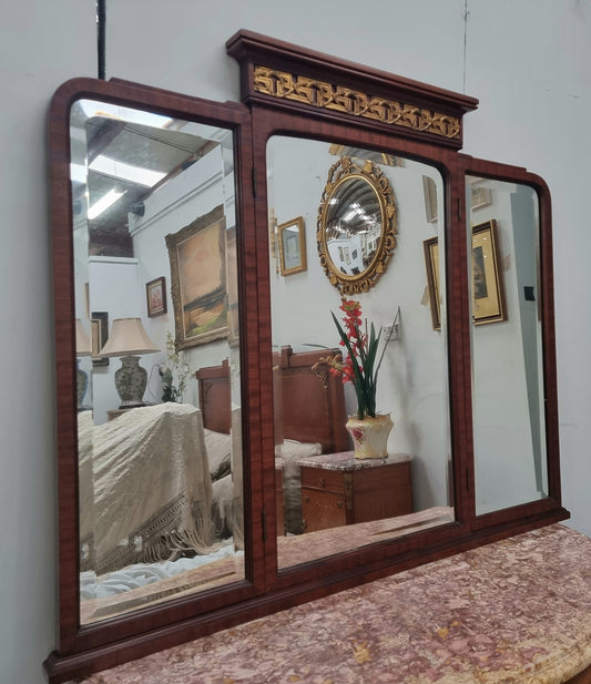 French Louis XVI Style Art Deco Mantle Mirror