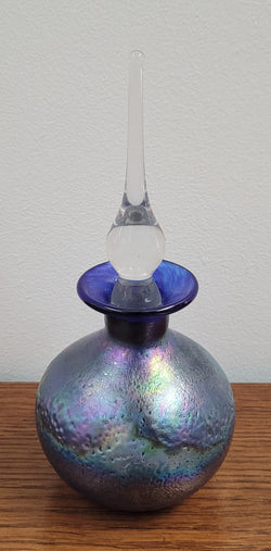 Stunning Iridescent Hand Blown Perfume Bottle | Antique & Vintage | Moonee Ponds Antiques | Australia Wide Delivery