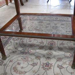Glass Top Mahogany Display Cabinet