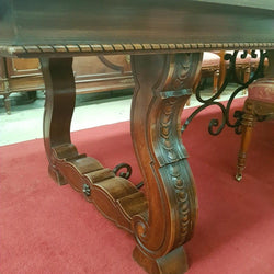 Large French Oak Spanish Style Extension Table | Antique & Vintage | Moonee Ponds Antiques | Australia Wide Delivery