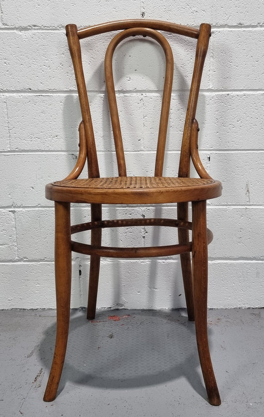 Bentwood chair with cane inset seat clean and is in good condition.