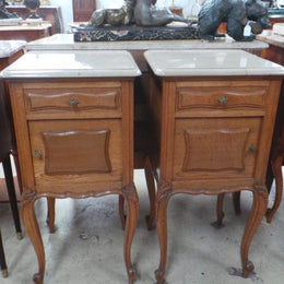 Pair of French Oak Bedsides