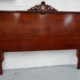 Victorian Mahogany King Size Bed Head