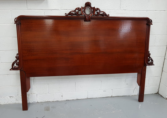 Victorian Mahogany King Size Bed Head