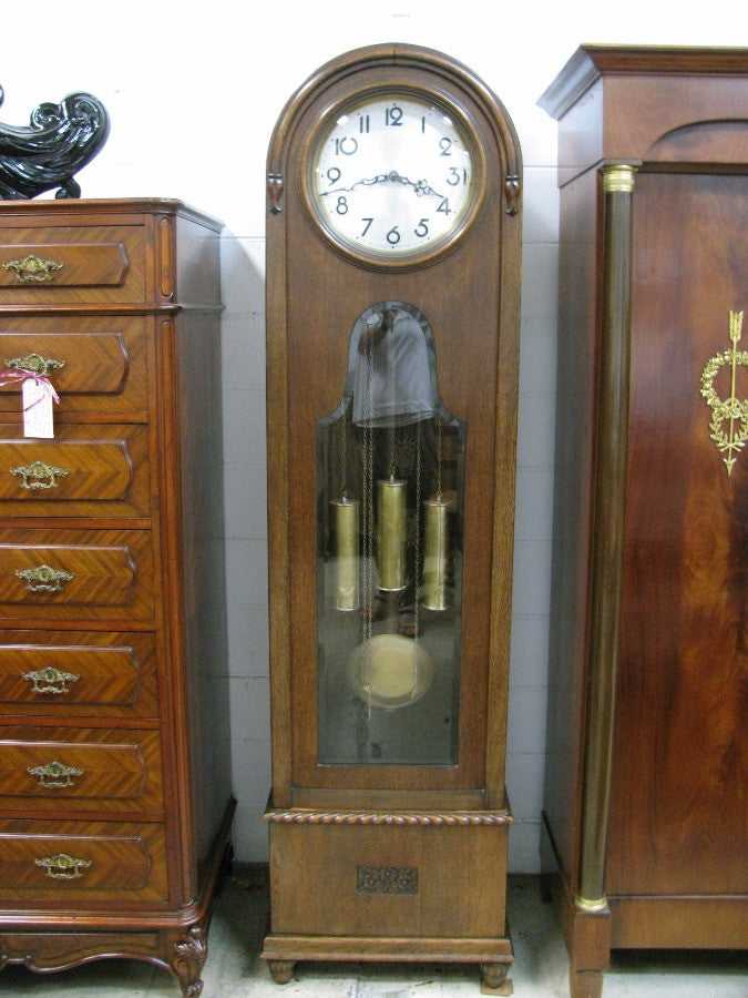 Lovely Oak Grandfather Clock | Antique & Vintage | Moonee Ponds Antiques | Australia Wide Delivery