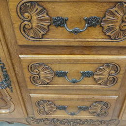 Beautiful Carved French Oak Sideboard