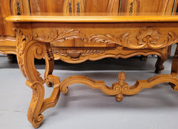 French Oak Parquetry Top Coffee Table With Decorative Carved Base | Antique & Vintage | Moonee Ponds Antiques | Australia Wide Delivery