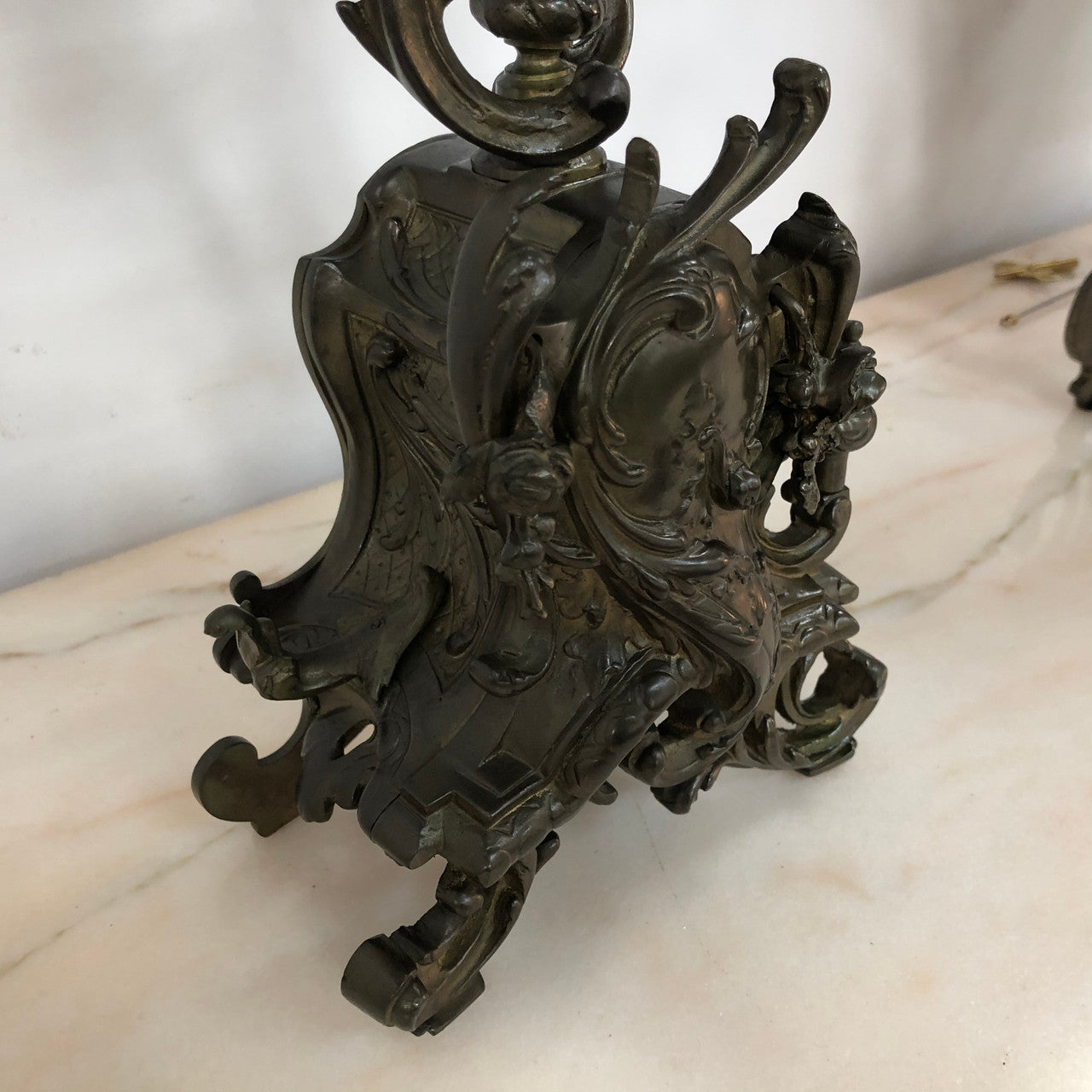 French Three Piece Gothic Style Bronze Clock Set | Antique & Vintage | Moonee Ponds Antiques | Australia Wide Delivery