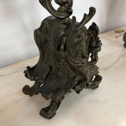 French Three Piece Gothic Style Bronze Clock Set | Antique & Vintage | Moonee Ponds Antiques | Australia Wide Delivery