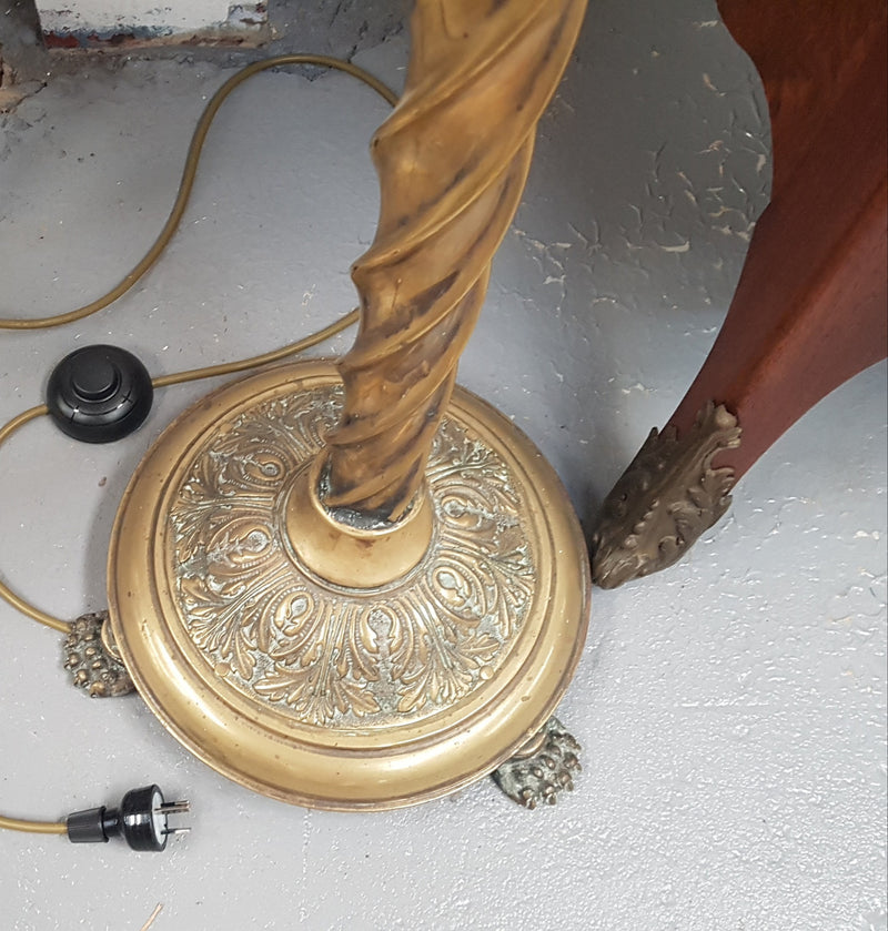 Victorian Brass Standard lamp