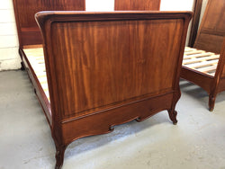 Rare French King Single Walnut Bed | Antique & Vintage | Moonee Ponds Antiques | Australia Wide Delivery