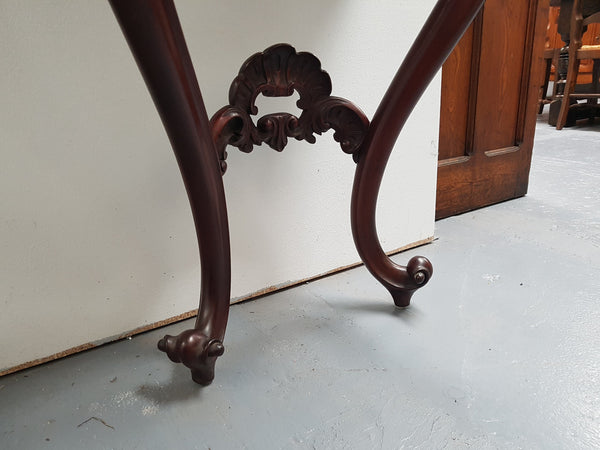 Antique Victorian Matching Console Table and Mirror
