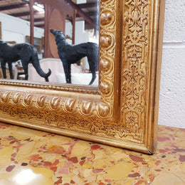 A Beautiful French Gilt Napoleon III Mantle Mirror