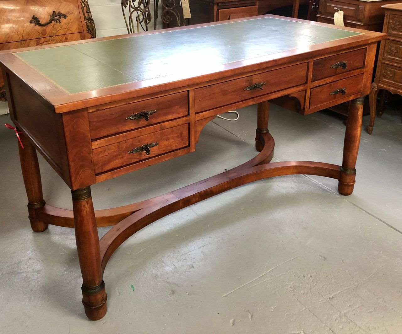 Fabulous Vintage leather top desk