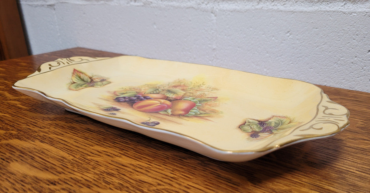Aynsley Orchard Gold Serving Tray | Antique & Vintage | Moonee Ponds Antiques | Australia Wide