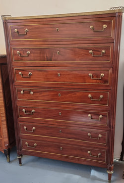 Sensational French Empire Mahogany Semainier | Antique & Vintage | Moonee Ponds Antiques | Australia Wide Delivery