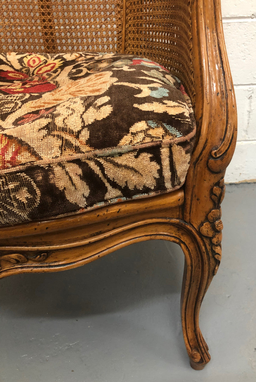 Antique French Cane Armchair