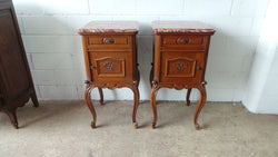 Fabulous Pair Of French Oak Bedside Cabinets | Antique & Vintage | Moonee Ponds Antiques | Australia Wide Delivery