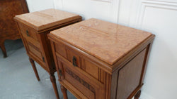 Fabulous Pair of French Bedside Cabinets | Antique & Vintage | Moonee Ponds Antiques | Australia Wide Delivery