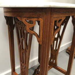 Arts and Crafts Carved Occasional Table