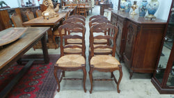 Set of Six French Oak Ladder Back Chairs | Antique & Vintage | Moonee Ponds Antiques | Australia Wide Delivery