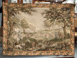 Large Belgium Tapestry With Hunting Scene | Antique & Vintage | Moonee Ponds Antiques | Australia Wide Delivery