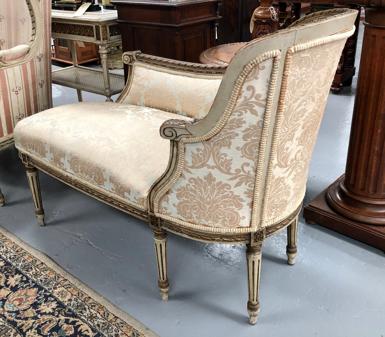 A beautiful French upholstered Settee | Antique & Vintage | Moonee Ponds Antiques | Australia Wide Delivery