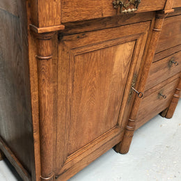 Early 19th Century Empire Oak Sideboard