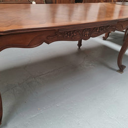 Louis XV Style Parquetry Top Extension Table