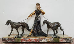 Signed Art Deco Figural Group | Antique & Vintage | Moonee Ponds Antiques | Australia Wide Delivery