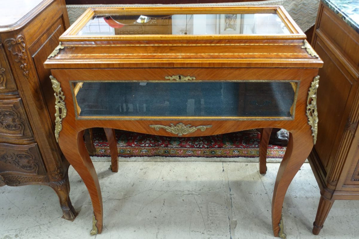 Louis XV Style Curio Display Cabinet | Antique & Vintage | Moonee Ponds Antiques | Australia Wide Delivery