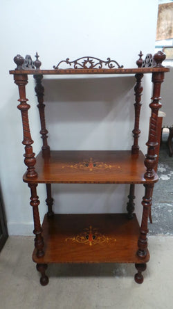 A Beautiful Victorian English Inlaid And Detailed Carved Whatnot | Antique & Vintage | Moonee Ponds Antiques | Australia Wide Delivery