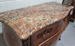 French Walnut & Kingwood Louis XV Style Marquetry Inlaid Commode | Antique & Vintage | Moonee Ponds Antiques | Australia Wide Delivery