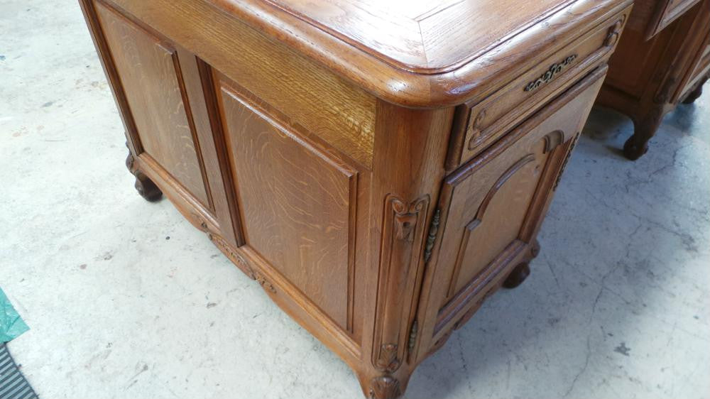 French Oak Partners Desk-1 | Antique & Vintage | Moonee Ponds Antiques | Australia Wide Delivery