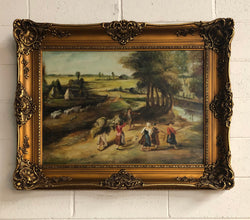 A lovely French Dutch style oil painting | Antique & Vintage | Moonee Ponds Antiques | Australia Wide Delivery