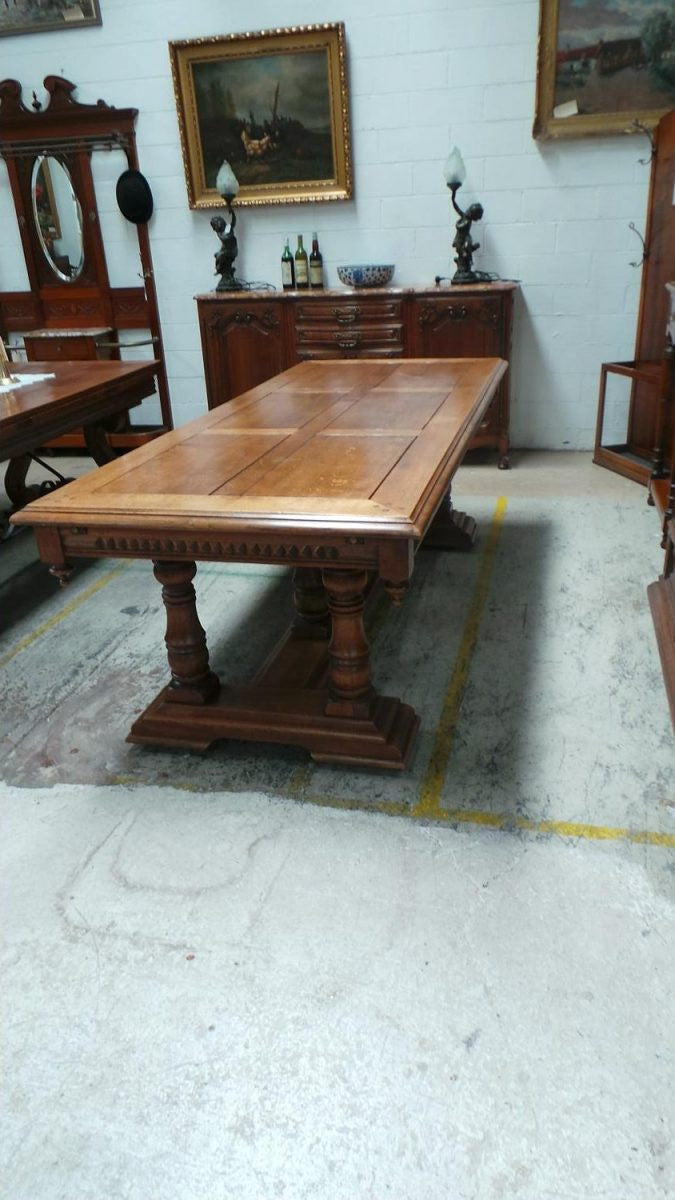 A Decorative Solid French Oak Farmhouse Table | Antique & Vintage | Moonee Ponds Antiques | Australia Wide Delivery