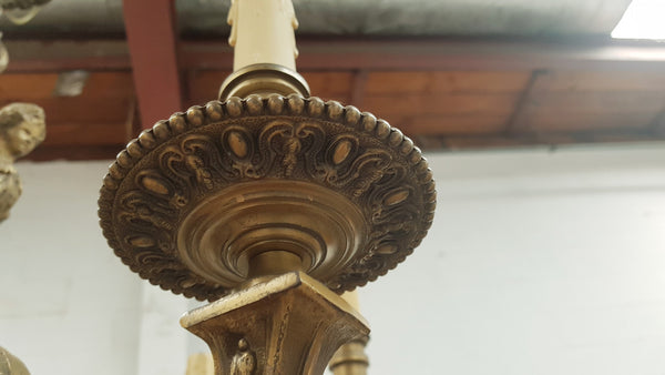 French 19th Century Napoleon III Bronze Chandelier