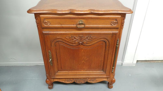 Beautiful French Oak Carved Small Cabinet