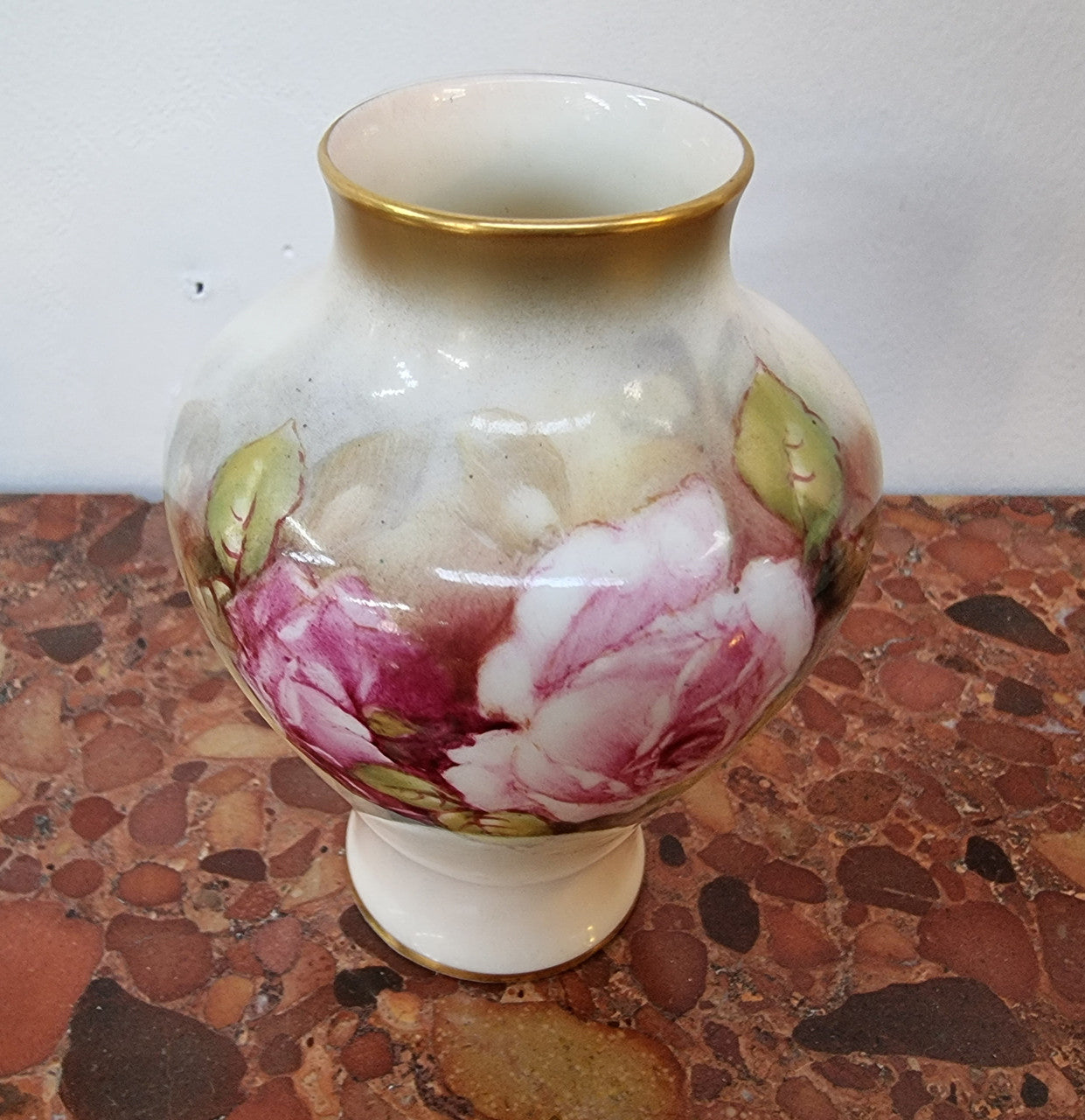 Royal Worcester Hand Painted Vase Signed M. Miller | Antique & Vintage | Moonee Ponds Antiques | Australia Wide Delivery