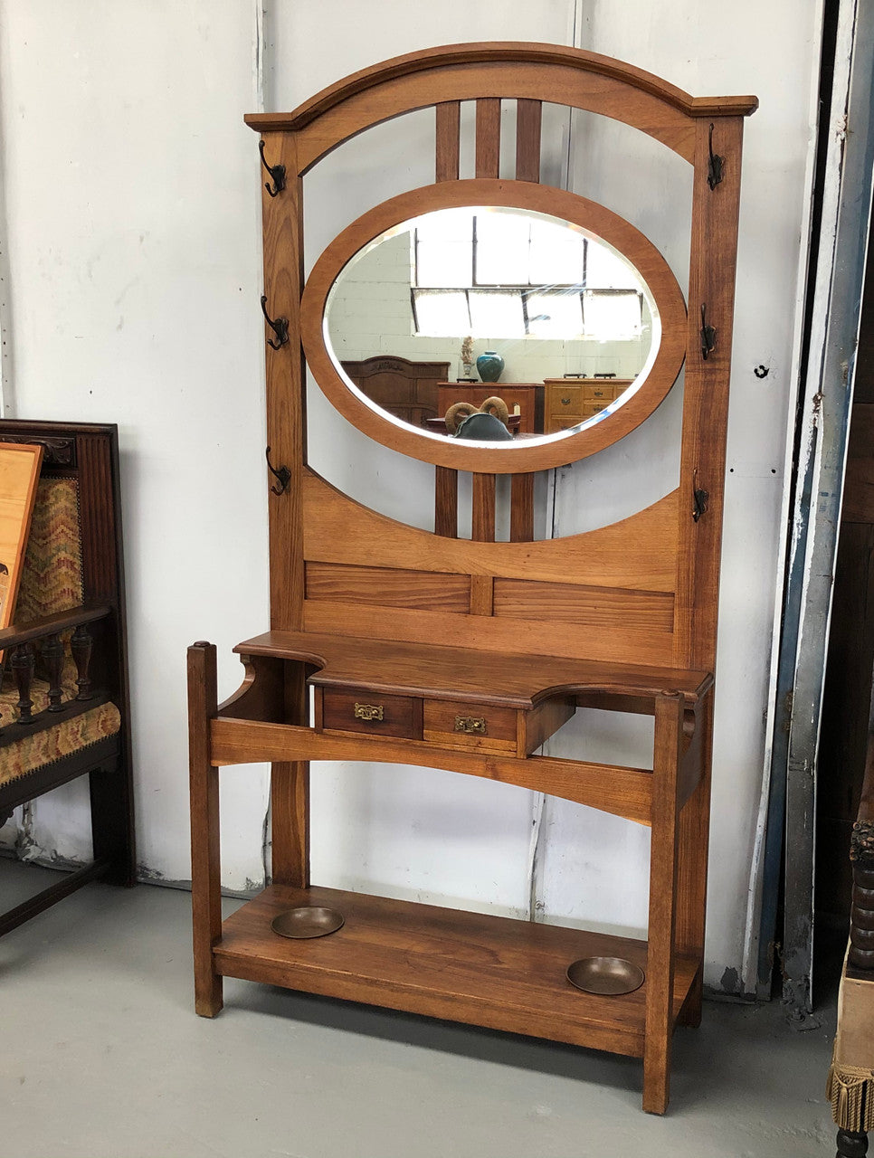 Fabulous Arts and Crafts Hall stand | Antique & Vintage | Moonee Ponds Antiques | Australia Wide Delivery
