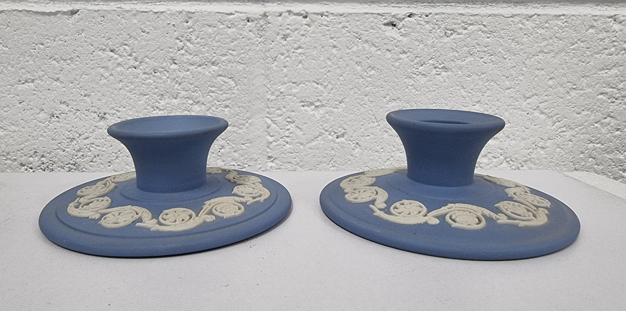 Lovely Pair of Wedgwood Candlesticks