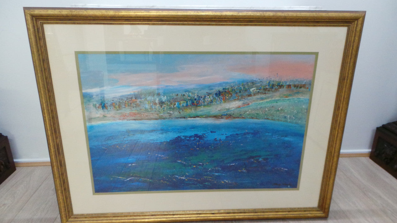 A Large Stanley Churchus Oil Painting | Antique & Vintage | Moonee Ponds Antiques | Australia Wide Delivery